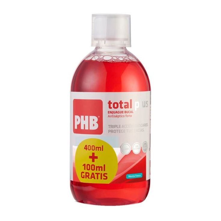 phb enjuague bucal total plus 400 + 100ml gratis phb enjuague bucal total plus 400 + 100ml gratis