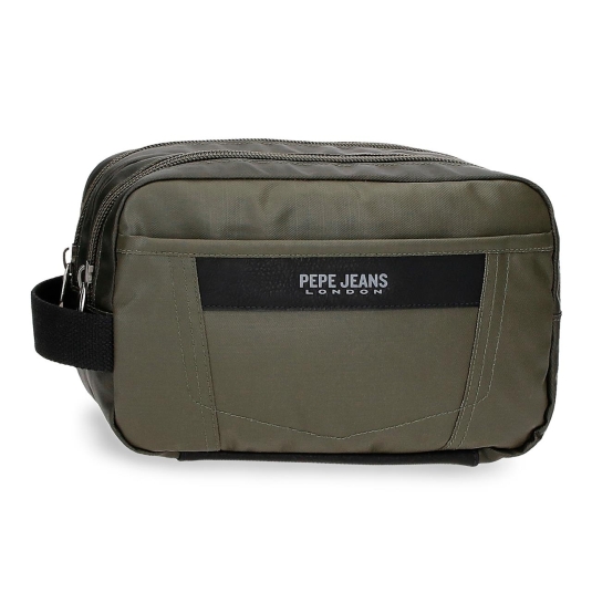 pepe jeans paxton neceser kaki 2 compartimentos adaptable 26x16x12cm pepe jeans paxton neceser kaki 2 compartimentos adaptable 26x16x12cm