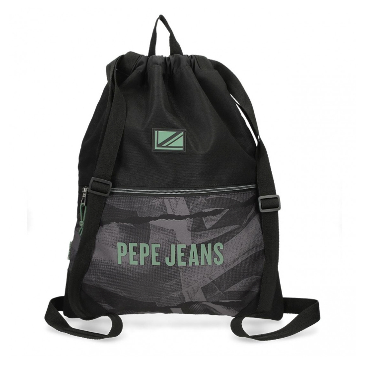 pepe jeans davis saco gym mochila 35x46cm