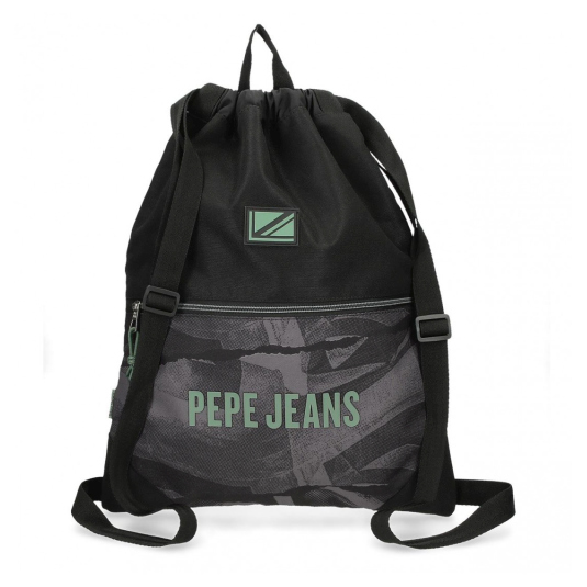 pepe jeans davis saco gym mochila 35x46cm