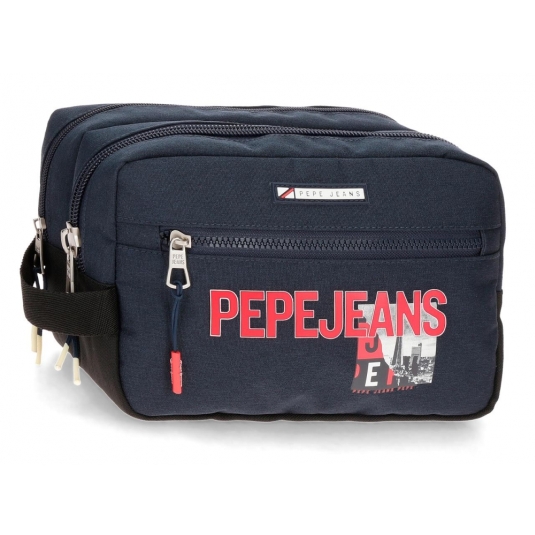 pepe jeans dikran neceser doble compartimento adaptable trolley