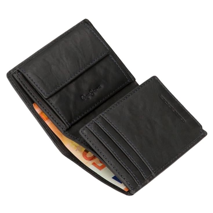 pepe jeans badge cartera hombre de piel marino vt
