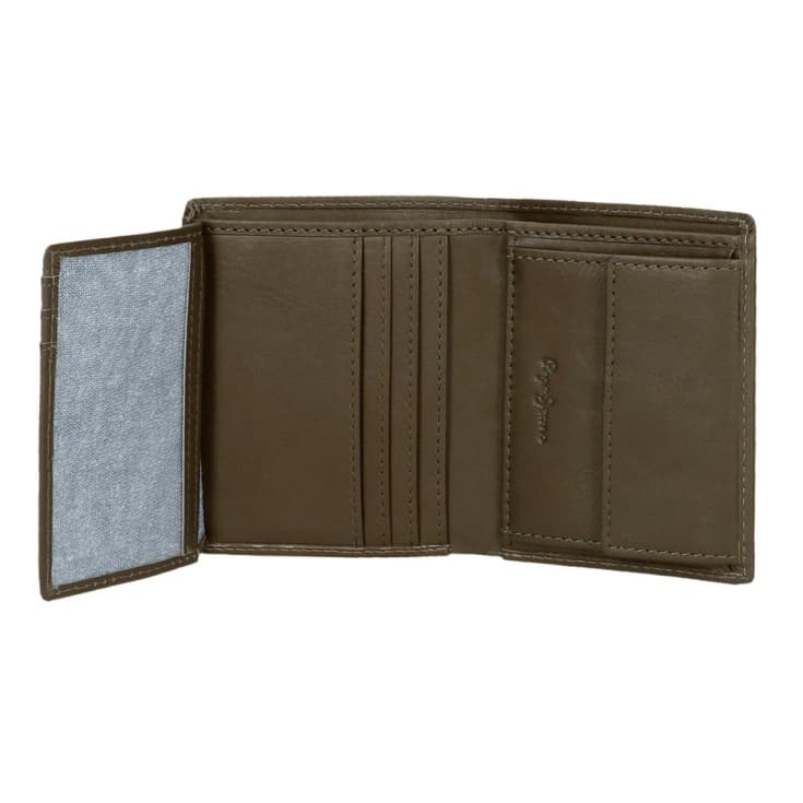 pepe jeans bagde hombre de piel caqui vertical
