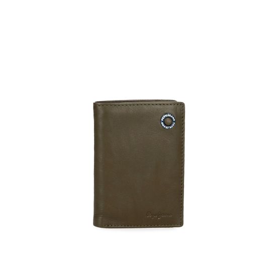 pepe jeans cartera badge vertical caqui