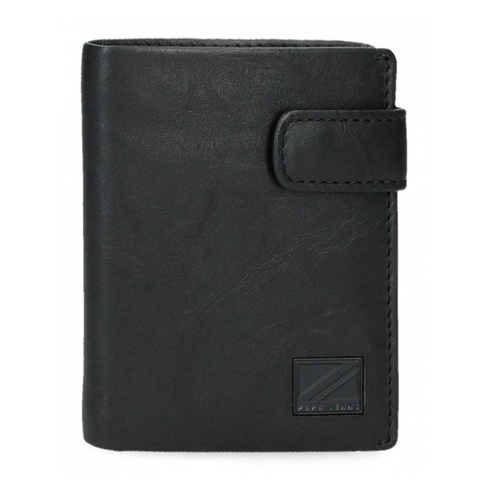 pepe jeans chief cartera hombre de piel negro vt