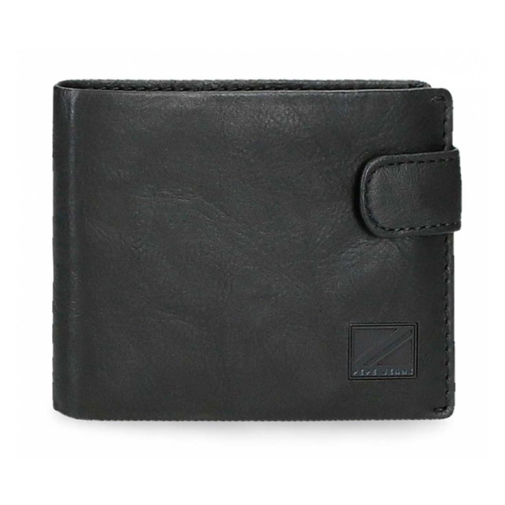 pepe jeans chief cartera hombre de piel negro hz
