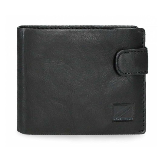 pepe jeans chief cartera hombre de piel negro hz