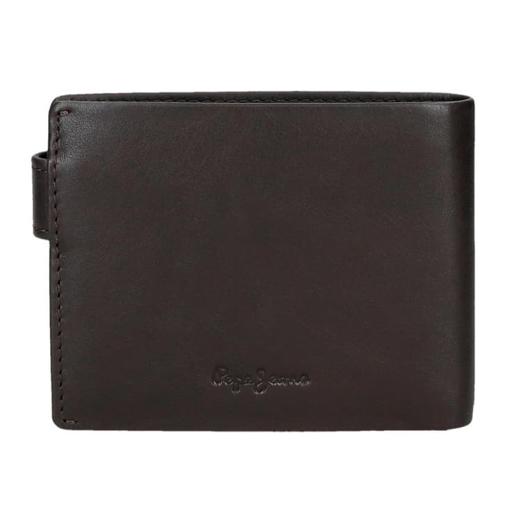 pepe jeans chief cartera hombre de piel marron hz