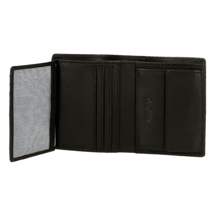 pepe jeans strand chief cartera hombre de piel negro vt