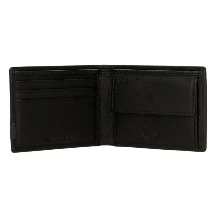 pepe jeans strand chief cartera hombre de piel negro hz
