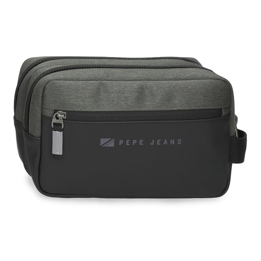 pepe jeans jarvis neceser 2 compartimentos adaptable verde