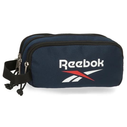 reebok boston estuche portatodo 3 compartimentos azul marino