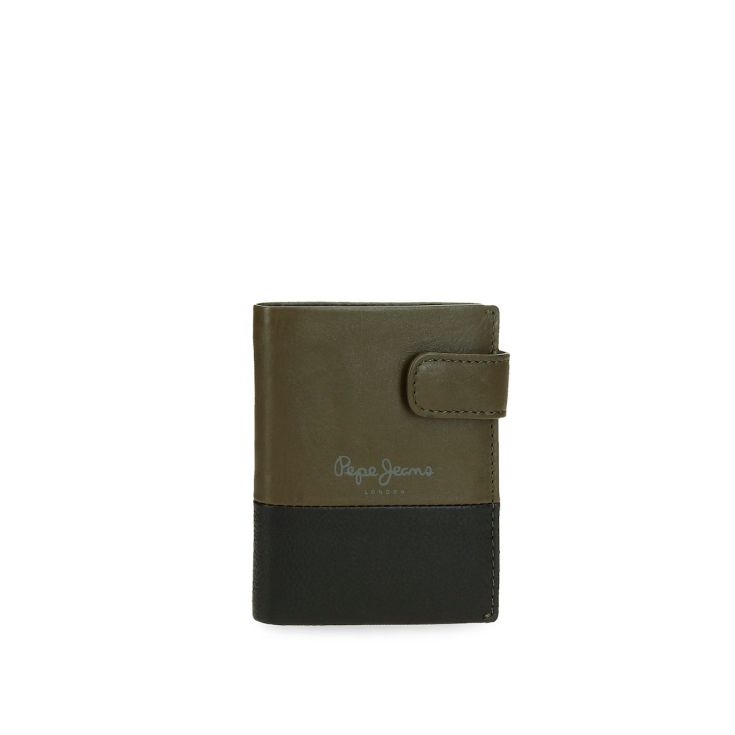 pepe jeans cartera dual vertical caqui