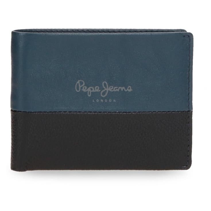 pepe jeans dual billetero azul marino piel pepe jeans dual billetero azul marino piel