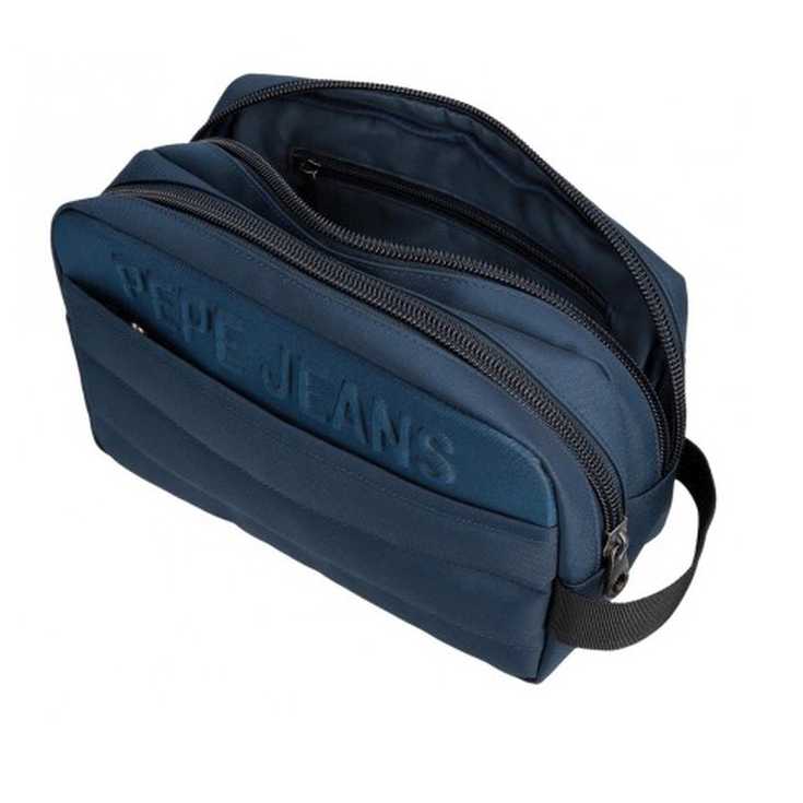 pepe jeans ancor neceser pepe 2 compartimentos azul