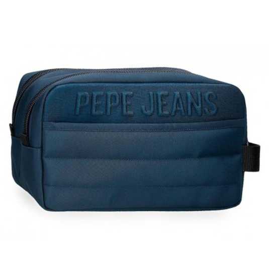 pepe jeans ancor neceser pepe 2 compartimentos azul