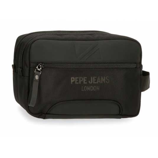 pepe jeans bromley neceser 2 compartimentos negro
