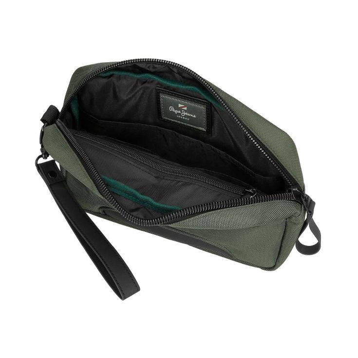 pepe jeans bolsa de mano browley caqui