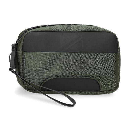 pepe jeans bolsa de mano browley caqui