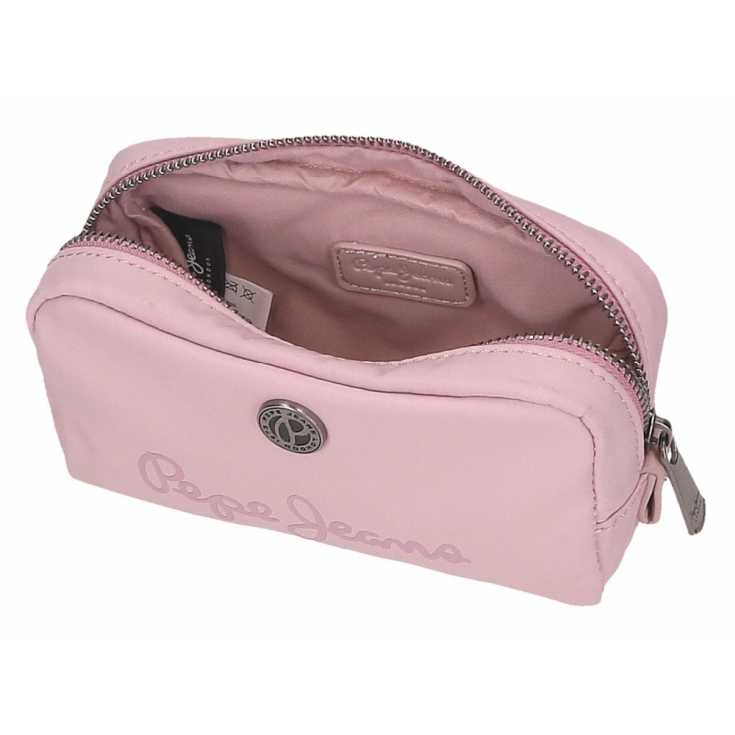 pepe jeans corin neceser rosa pequeño 