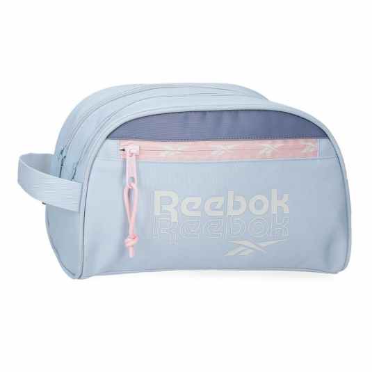 reebok andrew neceser 2 compartimentos azul claro mujer