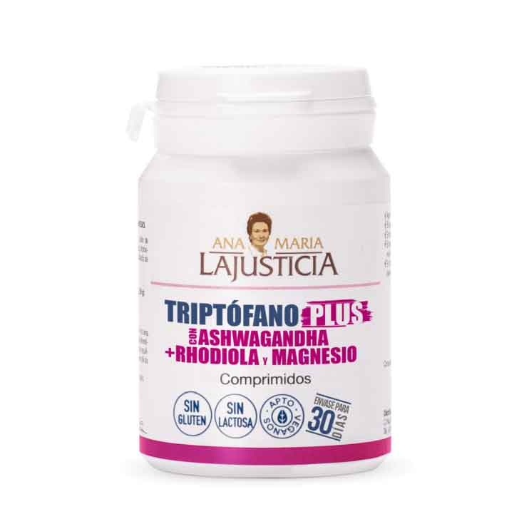 la justicia triptofano plus con ashwagandha + rhodiola y magnesio 60c