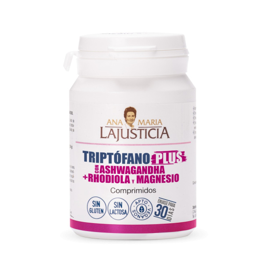 la justicia triptofano plus con ashwagandha + rhodiola y magnesio 60c