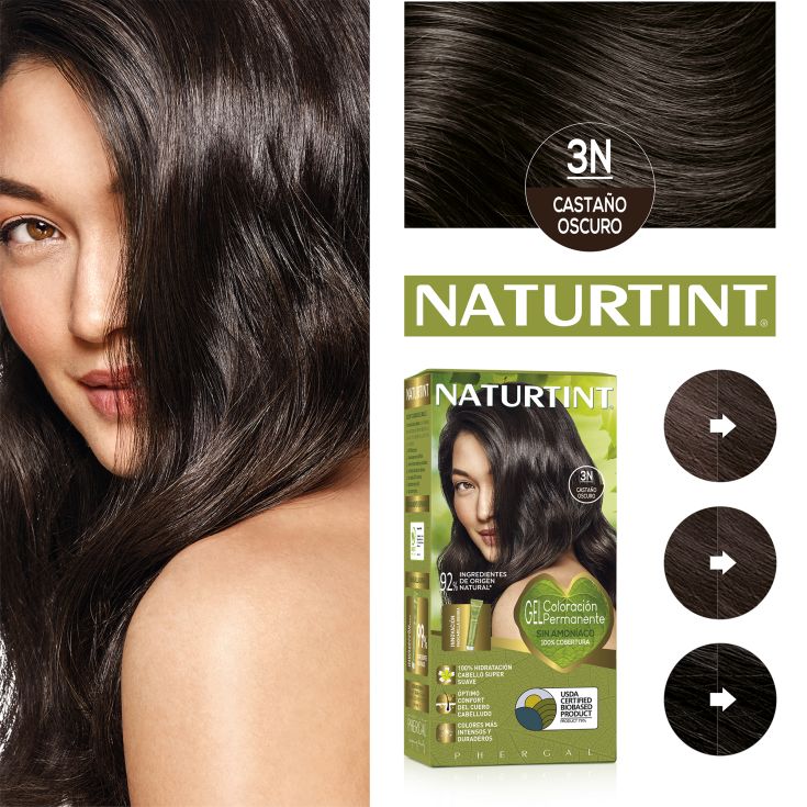 naturtint tinte permamente 3n castaño oscuro