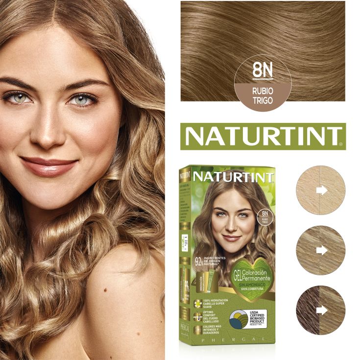 naturtint tinte permanente 8n rubio trigo