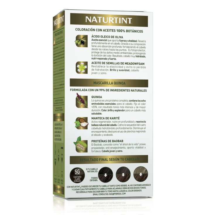 naturtint tinte permamente 5g castaño claro dorado