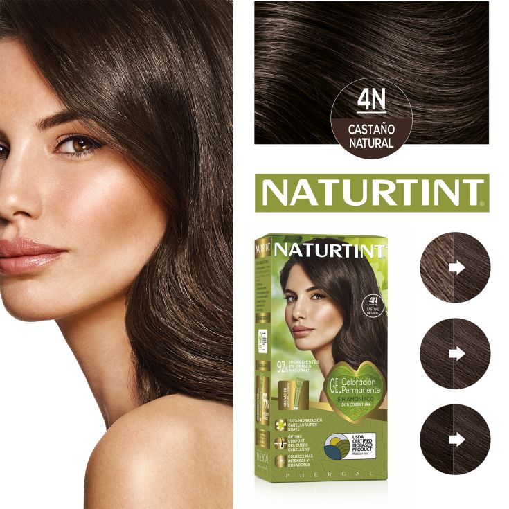 naturtint tinte permamente 4n castaño natural