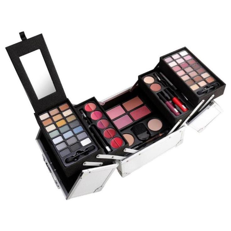 mya cosmetics maletín de maquillaje metálico cube mya cosmetics maletín de maquillaje metálico cube
