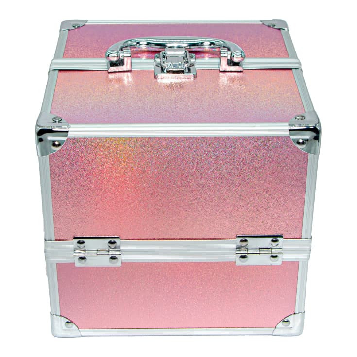mya travel cube glitter pink maletin maquillaje profesional 55 piezas