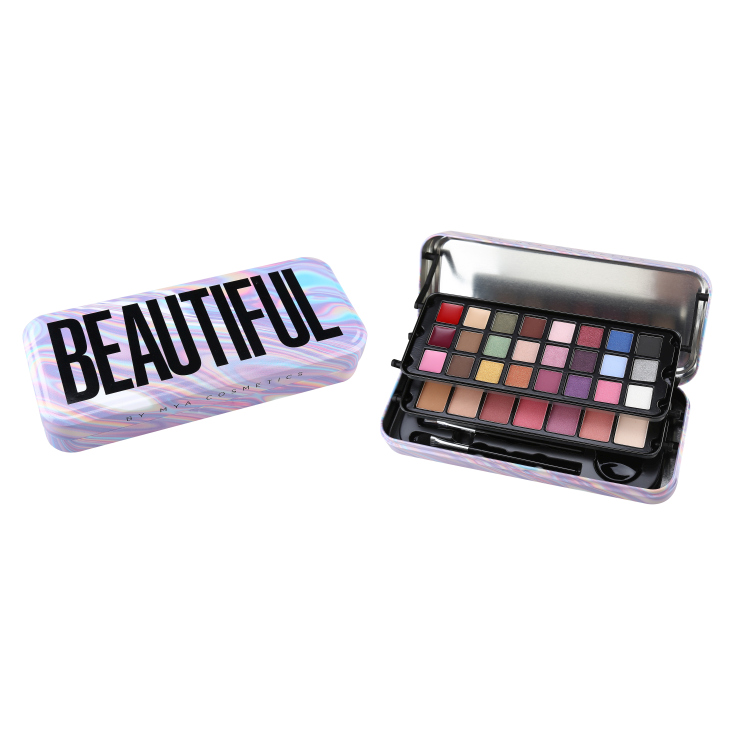 mya now holographic estuche maquillaje en lata mya now holographic estuche maquillaje en lata