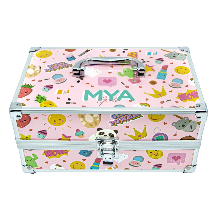 mya girls four wings maletin metalico maquillaje infantil