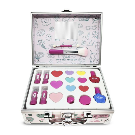 chic beauty maletin maquillaje infantil metalico