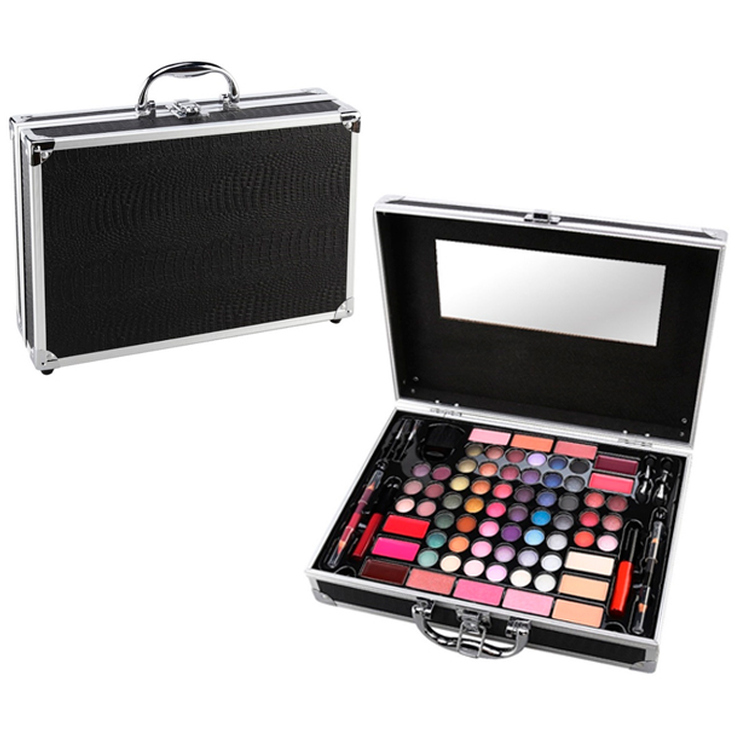 mya travel black maletin metalico de maquillaje - delaUz