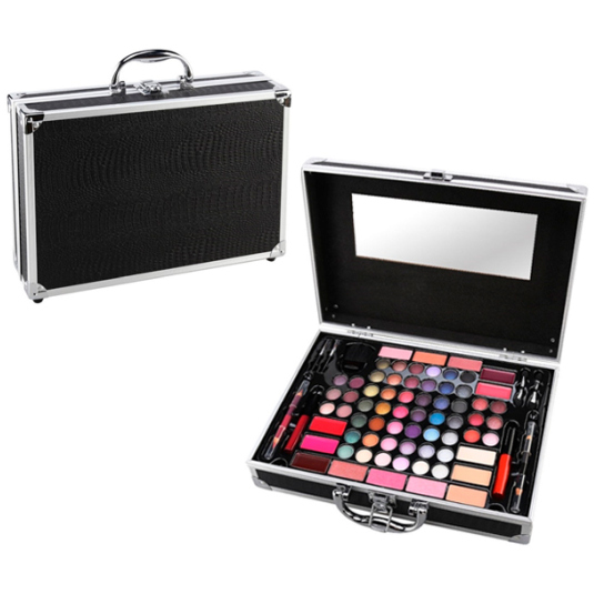 mya travel black maletin metalico de maquillaje