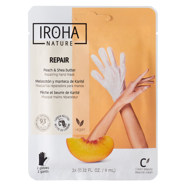 iroha guantes mascarilla regenerantes melocoton