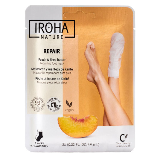 iroha calcetines mascarilla repararadora melocoton