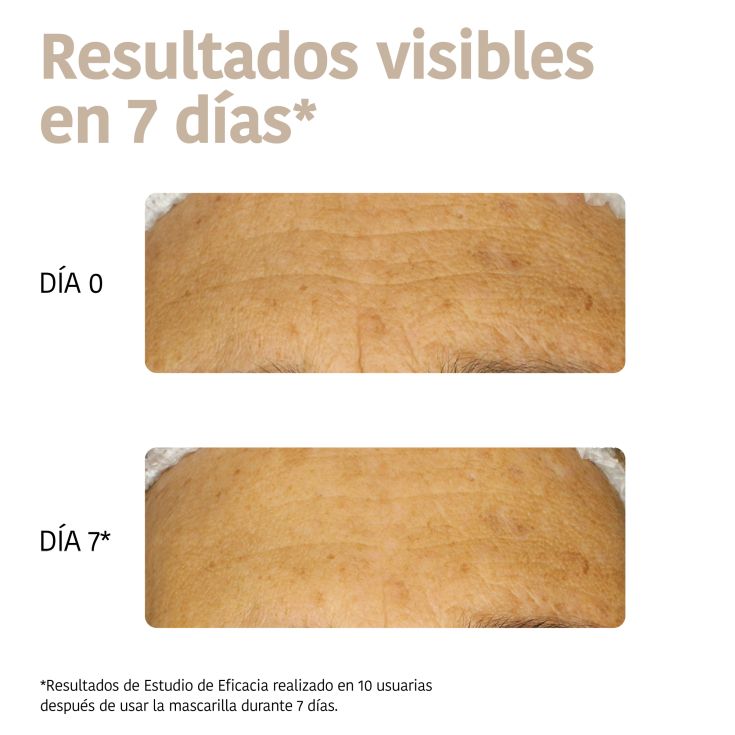 iroha nature mascarilla cara y cuello antiarrugas y antiedad con colageno y acido hialuronico tejido 100% biodegradable