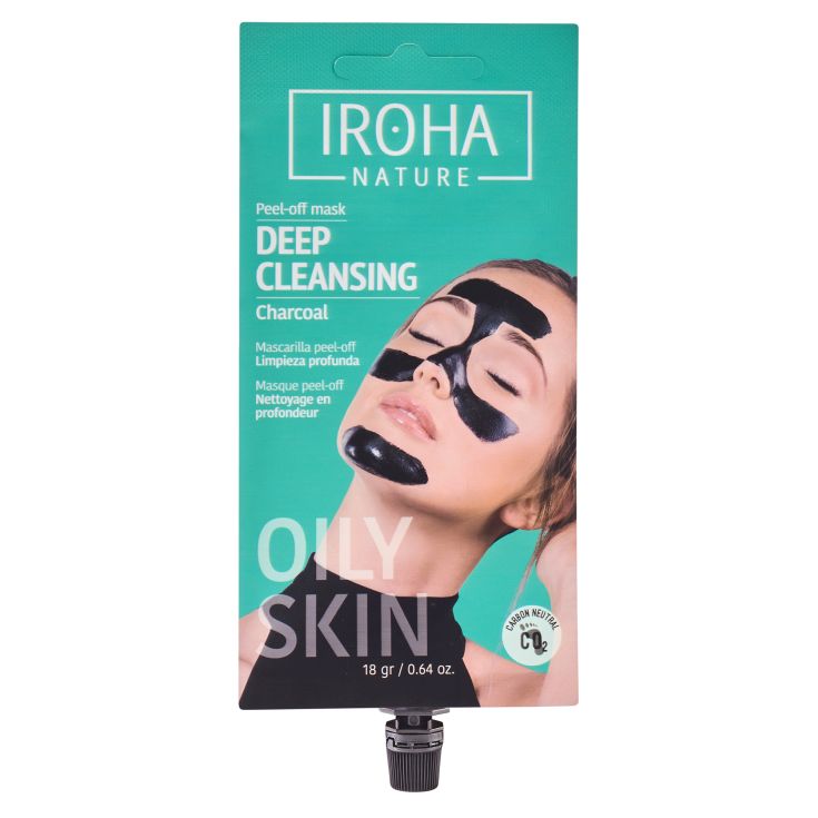 iroha mascarilla facial peel-off detox - carbon iroha mascarilla facial peel-off detox - carbon