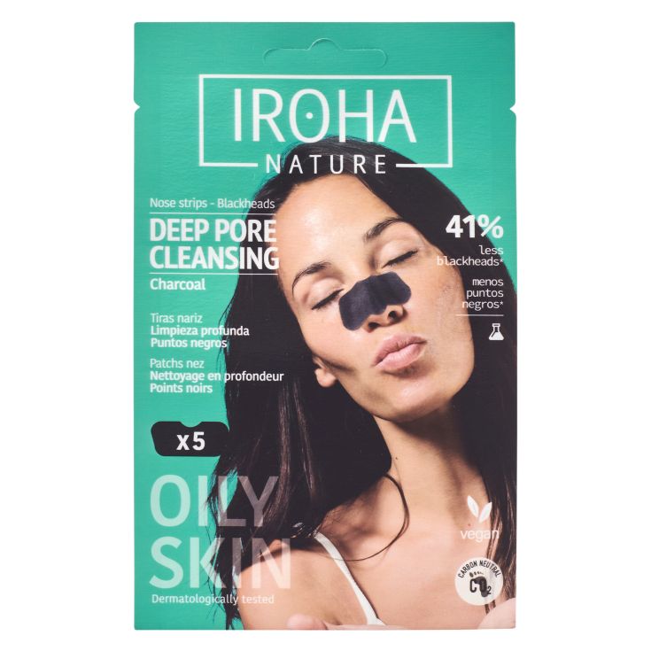 iroha tiras limpieza detox puntos negros nariz