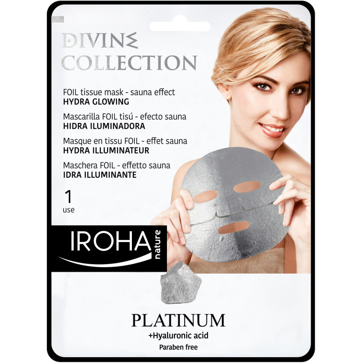 iroha mascarilla tissu platinium divine collection 25ml iroha mascarilla tissu platinium divine collection 25ml