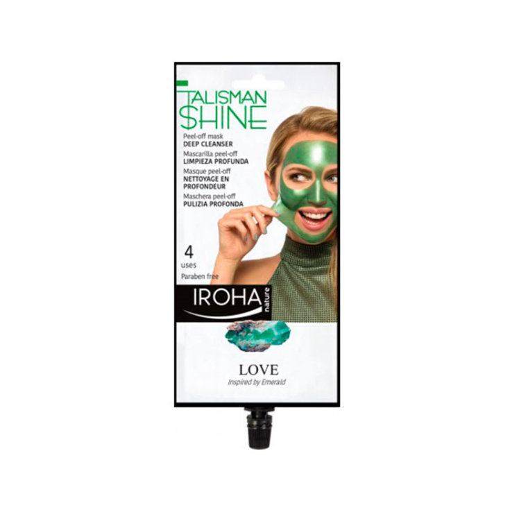iroha peel-off verde mascarilla facial limpieza profunda 1ud iroha peel-off verde mascarilla facial limpieza profunda 1ud
