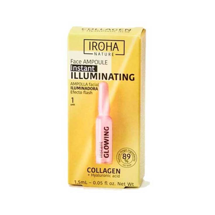 iroha ampollas flash glow shot iluminadoras antifatiga 1ud iroha ampollas flash glow shot iluminadoras antifatiga 1ud