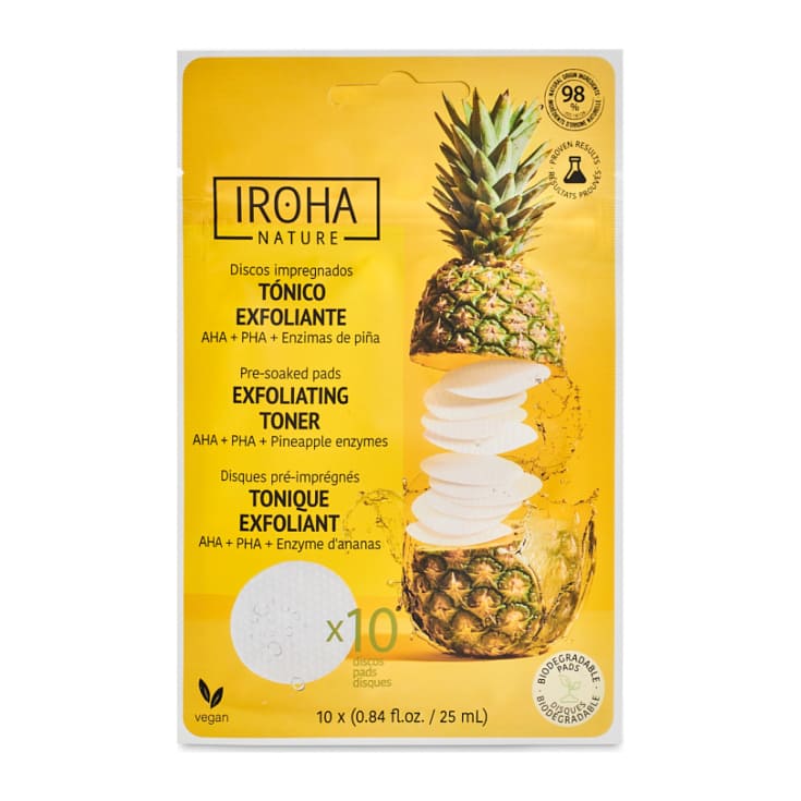 iroha discos tonificantes exfoliantes 10 unidades