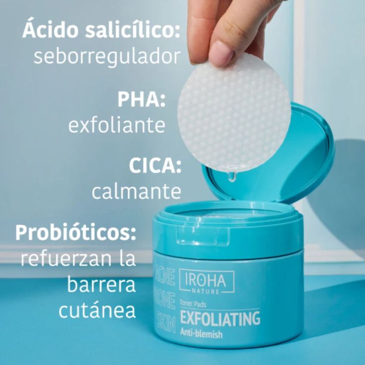 iroha nature discos tonico exfoliantes 50 ud