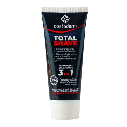 costaderm totalshave crema de afeitar con balsamo 100ml