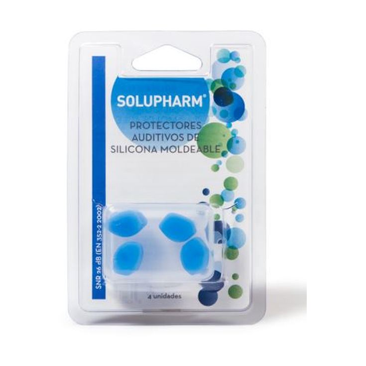 solupharm protectores auditivos de silicona moldeable 4 unidades